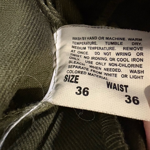 Vintage Boy Scout Pants Mens Green BSA Uniform Cargo Union Made in USA - Picture 5 of 11